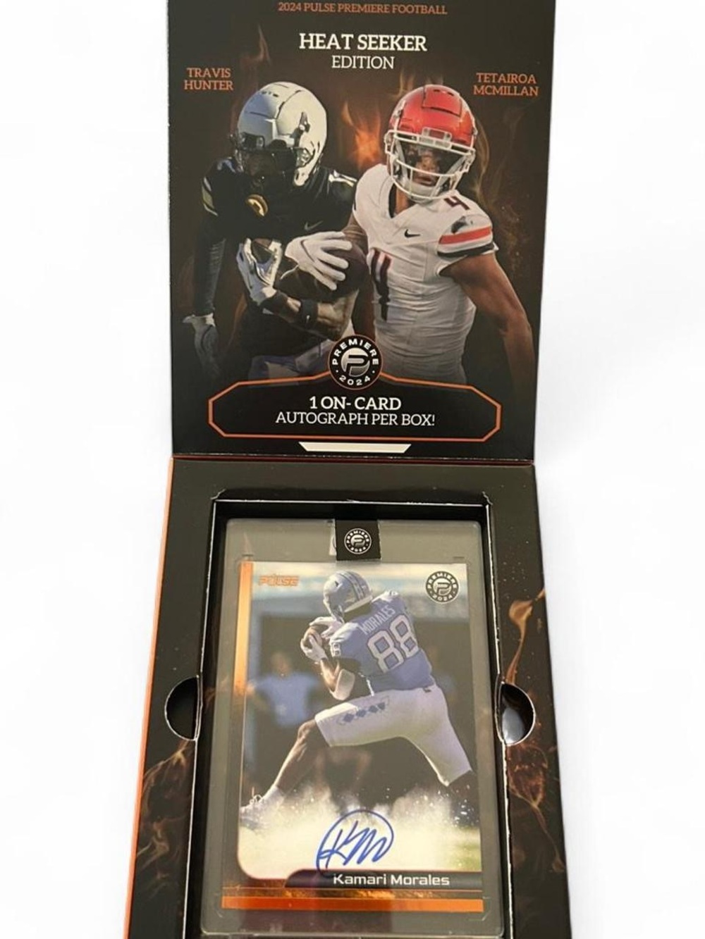 2024 Pulse Premiere Football Kamari Morales ON-CARD AUTO Boston College TE Orang